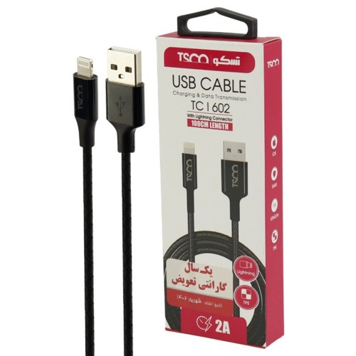 کابل لایتنینگ 2 آمپر تسکو TCI602 طول 1 متر