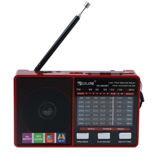 رادیو اسپیکر بلوتوثی گولون RX-8866BT