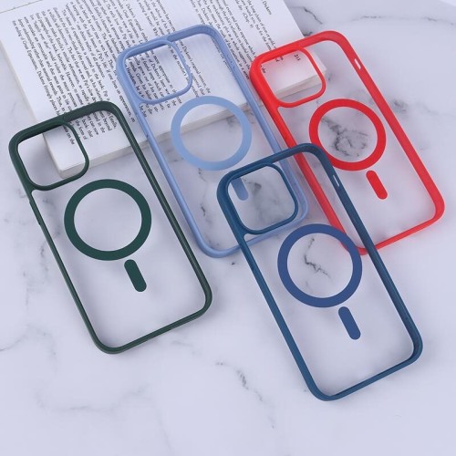 قاب PC مگ سیف آیفون iPhone 14 Pro Max دور رنگی