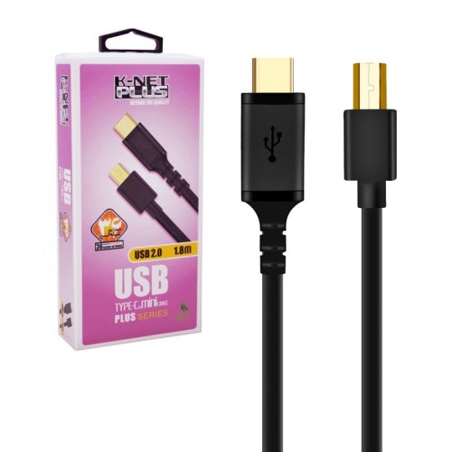 کابل تبدیل Type-C به MiniUSB کی نت پلاس KP-A54 طول 1.8 متر