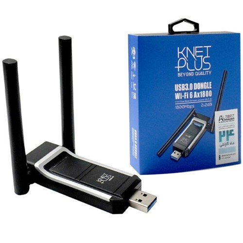 کارت شبکه بی سیم آنتن دار Knet plus KP-W1804 1800Mbps
