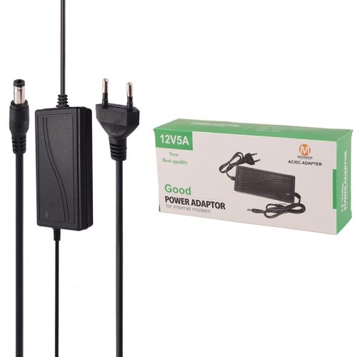 آداپتور مودم Mdianoor 12V 5A فیش درشت