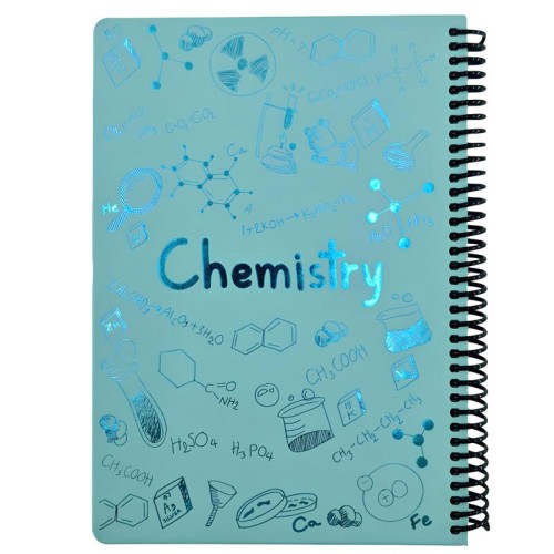 دفتر سیمی 100 برگ طرح Chemistry شاینی دات نوت