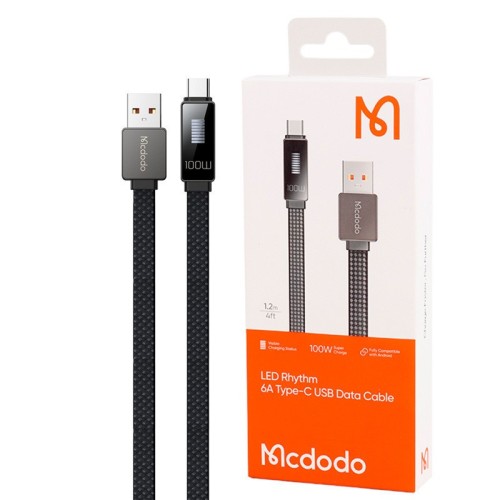 کابل تایپ سی فست شارژ 100 وات مک دودو CA-498 VOOC طول 1.2 متر