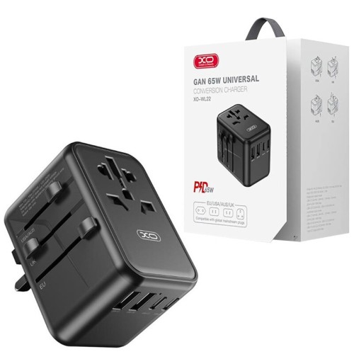 شارژر دیواری 65 وات ایکس او XO-WL22 QC3.0 PD 3.25A
