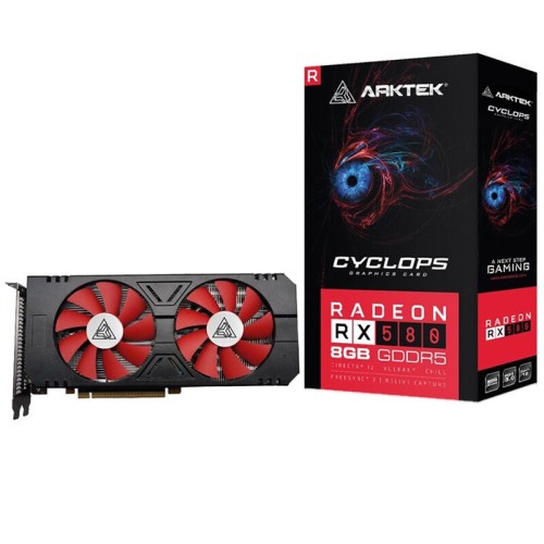 کارت گرافیک Arktek Cyclops Radeon RX580 8GB GDDR5 256Bit