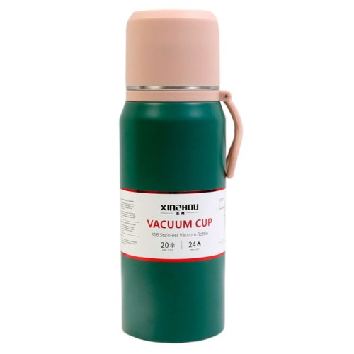 فلاسک بند سیلیکونی لیوان دار 500ml