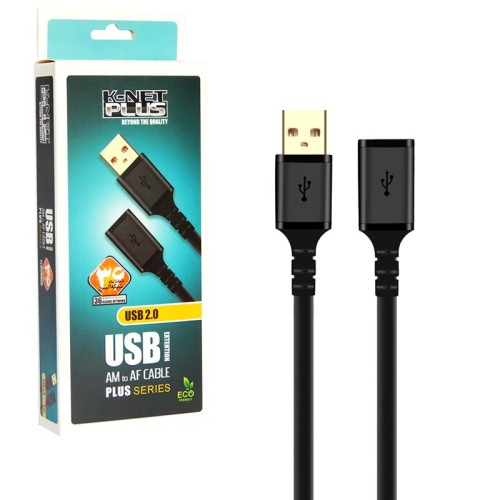 کابل افزایش طول USB کی نت پلاس KP-A4 طول 5 متر