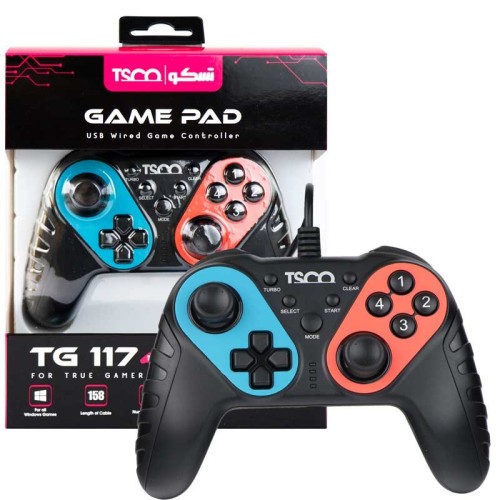 دسته بازی تک شوکدار تسکو TG117