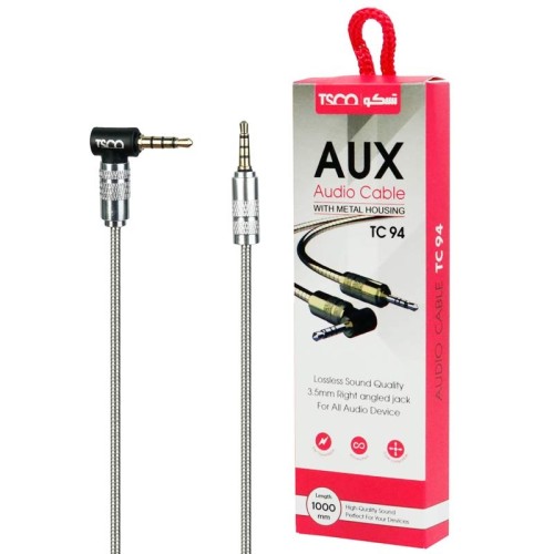 کابل AUX تسکو TC 94 یکسر L طول 1 متر