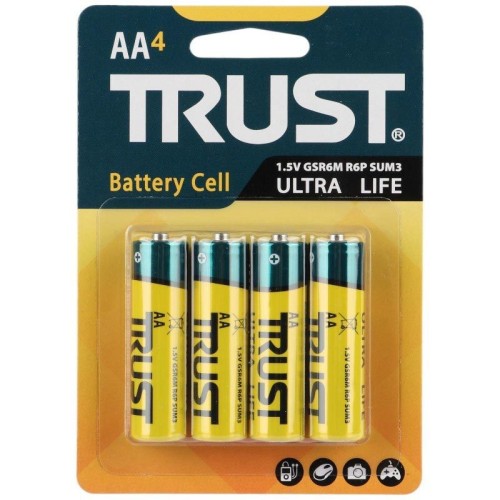 باتری چهارتایی قلمی تراست Ultra Life R6P